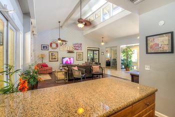 Large clubhouse with entertainment kitchen